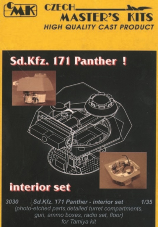 SdKfz. 171V Panther interior - CMK  SdKfz. 171V Panther interior set