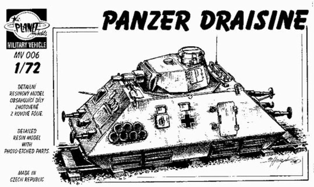 Panzer Draisine, Super Qualit - Planet Models  Panzer Draisine, Super Qualität