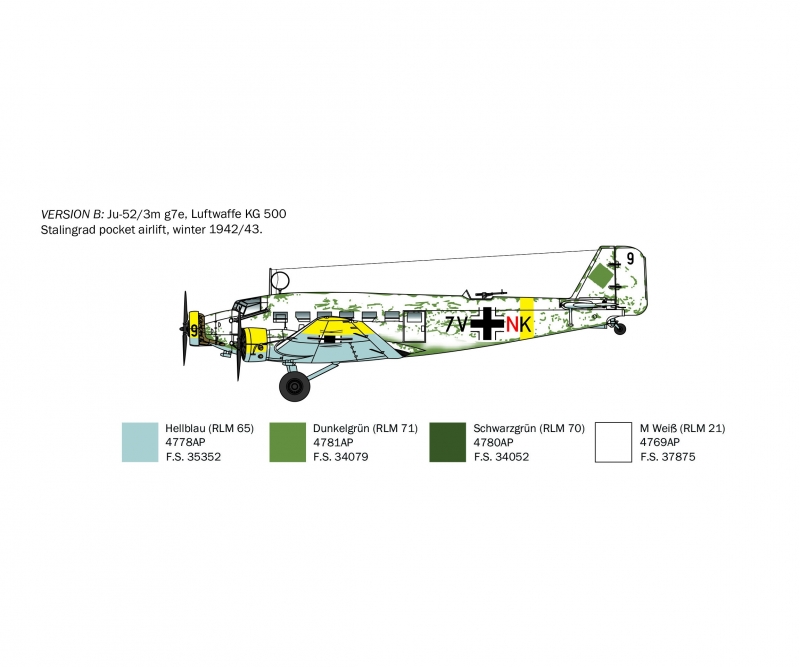 1:72 Ju 52 /3m