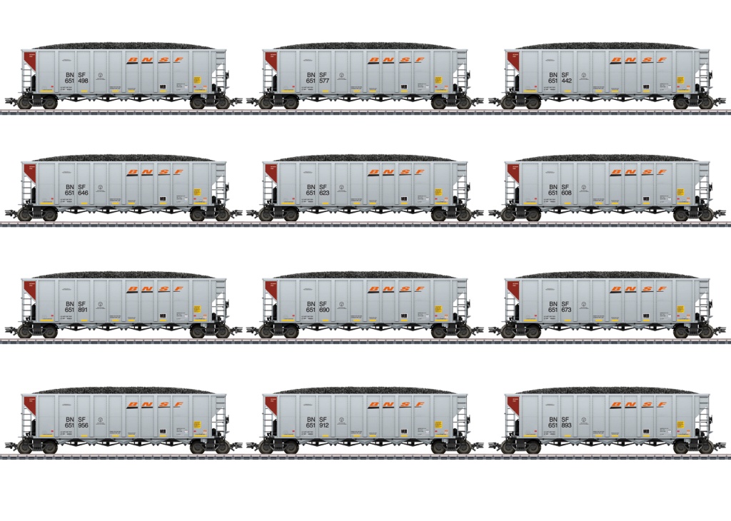 US Hopper Car-Set BNSF - Hopper Car Set BNSF