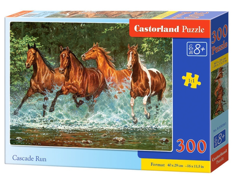 Cascade Run, Puzzle 300 Teile - Castorland  Cascade Run, Puzzle 300 Teile