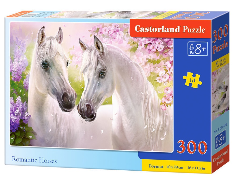 Romantic Horses, Puzzle 300 T - Castorland  Romantic Horses, Puzzle 300 Teile