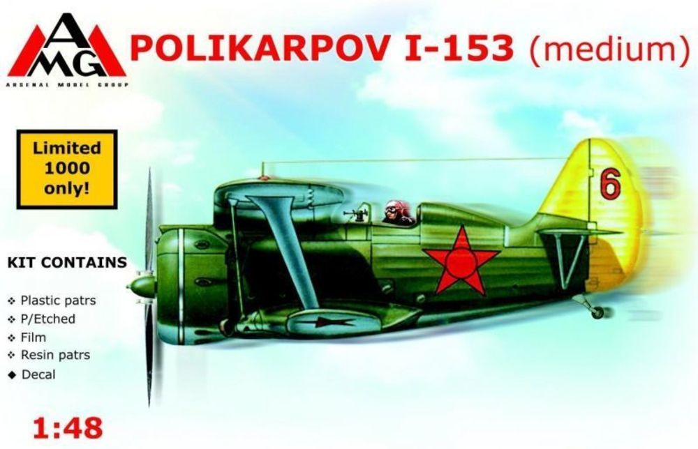 Polikarpov I-153 Chaika (medi - AMG 1:48 Polikarpov I-153 Chaika (medium)