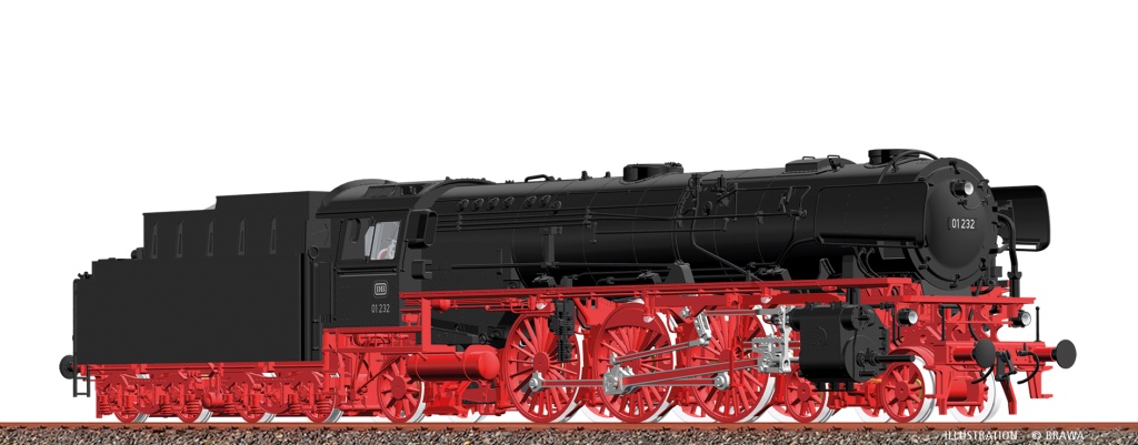H0 DAL 01 DB III DC ex - H0 Dampflokomotive 01 DB, Epoche III, DC Digital EXTRA