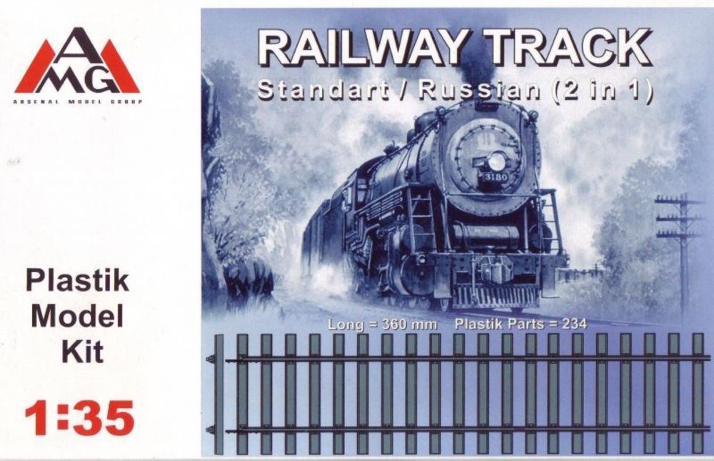 Railway track (Standard/Russi - AMG 1:35 Railway track (Standard/Russian 2 in 1)