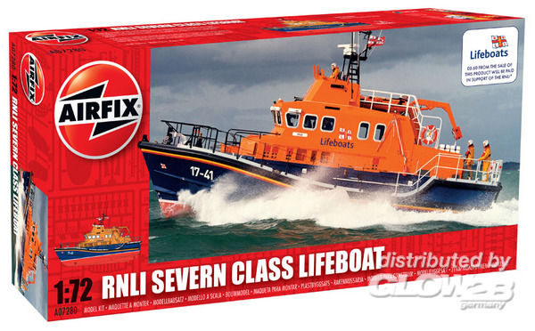 RNLI Severn Class Lifeboat - Airfix Plastikmodellbau Schiffahrt Zivil 1:72