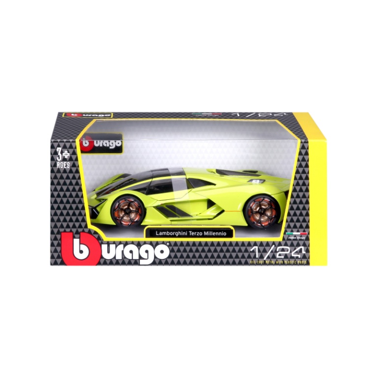 Bburago 1:24 Lamborghini Terz - Bburago 1:24 Lamborghini Terzo Millennio, grün