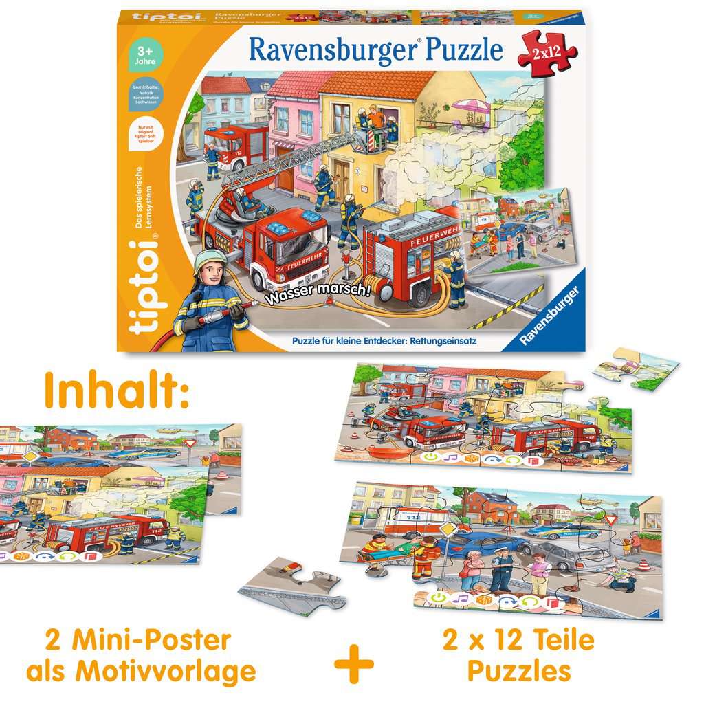 Tiptoi Puzzle für kleine - tiptoi® Puzzle für kleine Entdecker: Rettungseinsatz