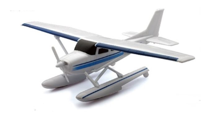 1:42 Cessna 172 Skyhawk Wasse - 1:42 Cessna 172 Skyhawk Wasserflugzeug / Modellbausatz