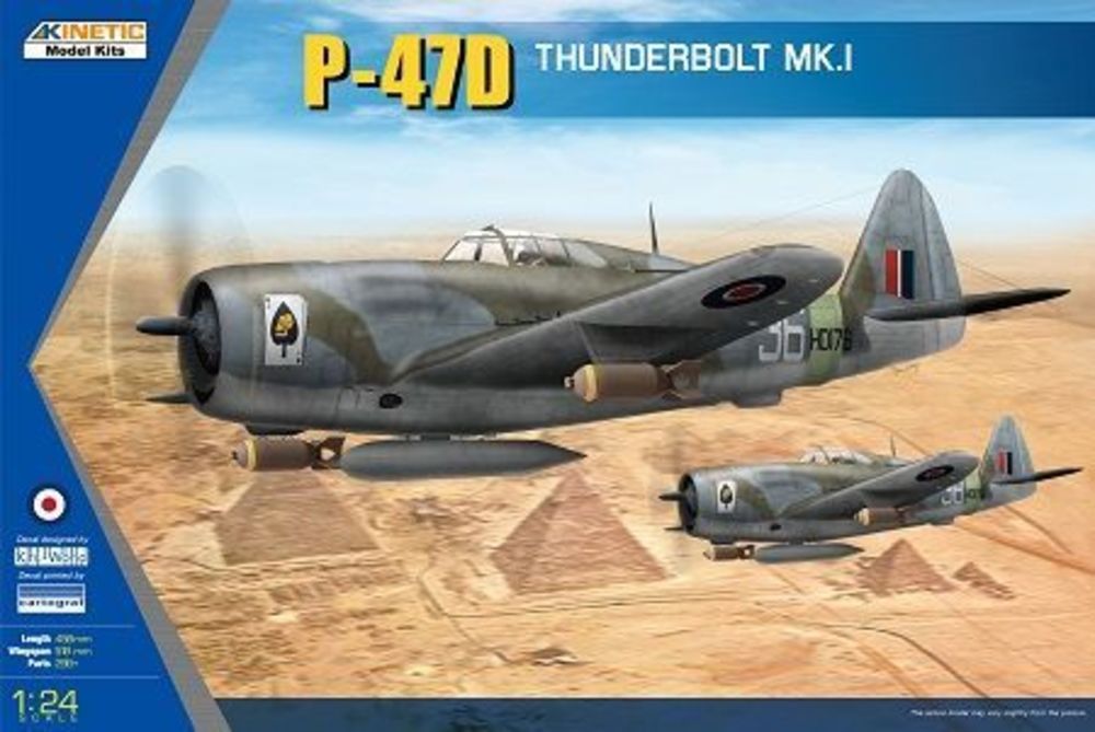 P-47D THUNDERBOLT RAZOR-RAF - KINETIC 1:24 P-47D THUNDERBOLT RAZOR-RAF
