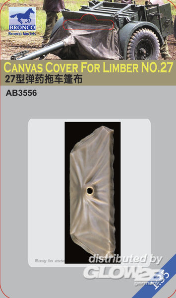 Canvas Cover For Limber No.27 - Bronco Models 1:35 Canvas Cover For Limber No.27