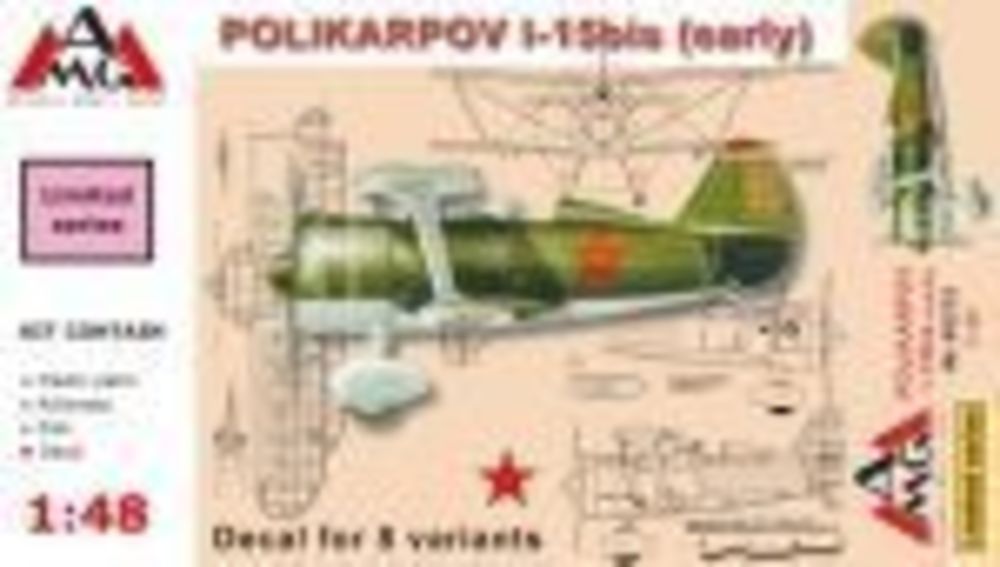 Polikarpov I-15 bis (early) - AMG 1:48 Polikarpov I-15 bis (early)