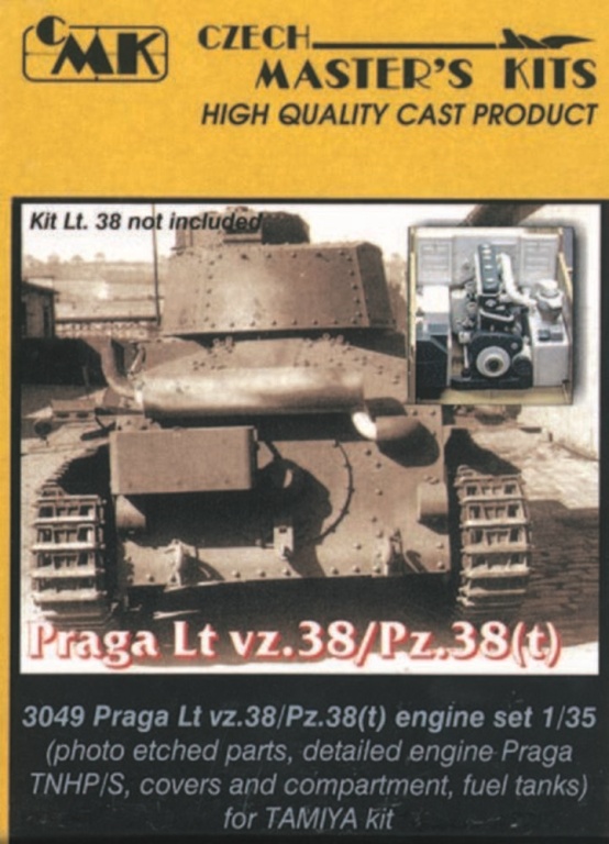 Praga Lt.vz. 38/Pz.38(t) Moto - CMK  Praga Lt.vz. 38/Pz.38(t) Motor Set