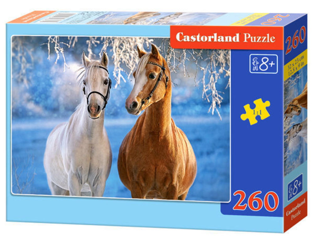The Winter Horses, Puzzle 260 - Castorland  The Winter Horses, Puzzle 260 Teile