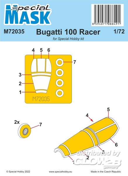 Bugatti 100 MASK - Special Hobby 1:72 Bugatti 100 MASK