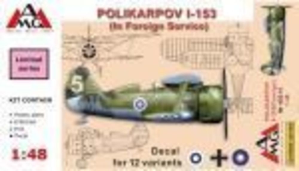 Polikarpov I-153 PVRD (Ramjet - AMG 1:48 Polikarpov I-153 (in Foreign Service)