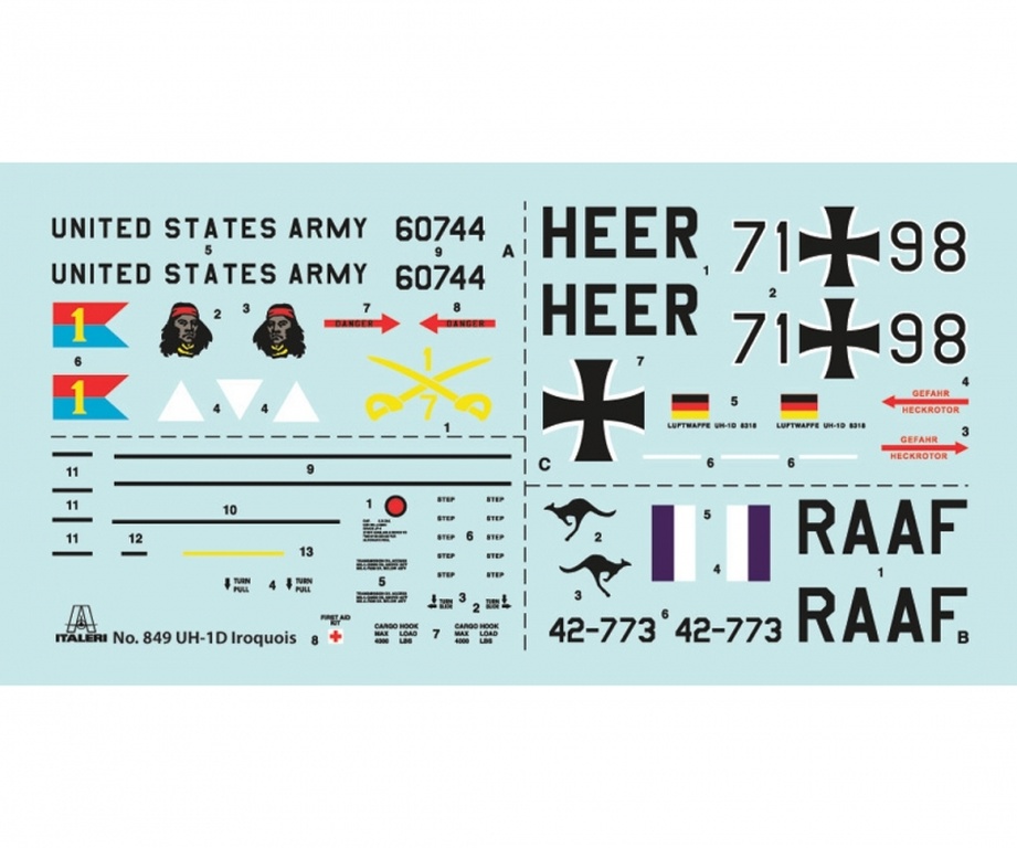 1:48 UH-1D Slick - 1:48 UH-1D Slick