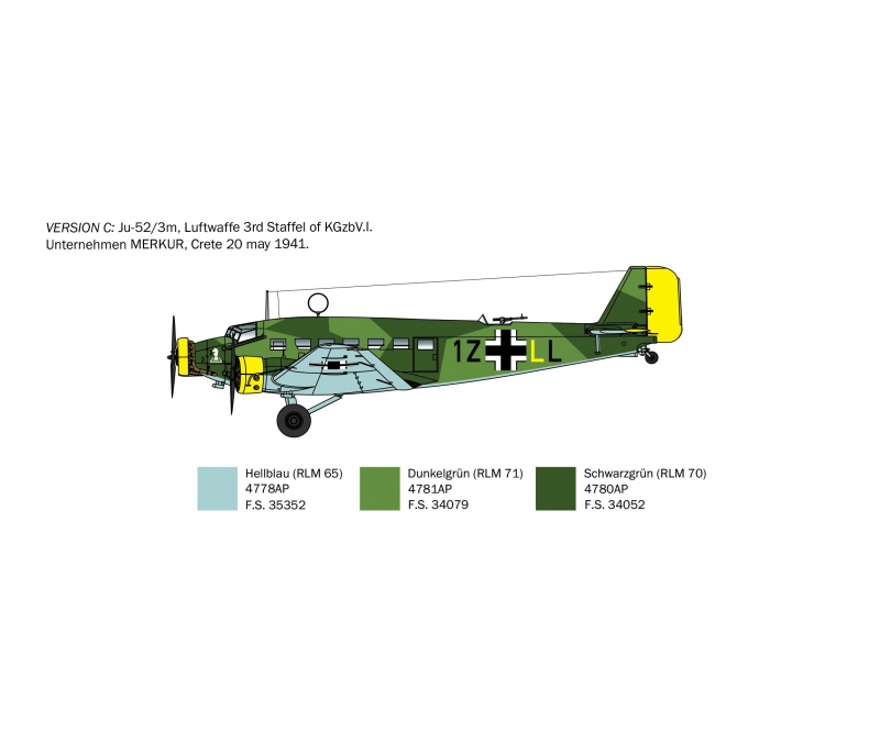 1:72 Ju 52 /3m