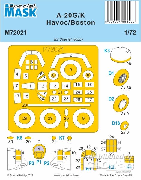 A-20G/K Havoc/Boston MASK 1/7