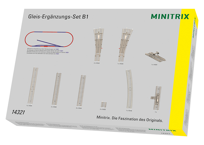 Gleis-Ergänzungspackung B1 - Gleis-Ergänzungs-Set B1