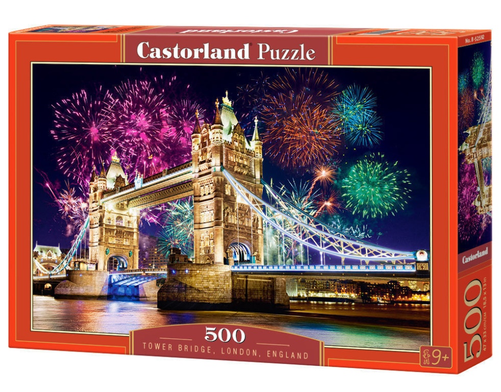 Castorland Puzzle 500T - Castorland  Tower Bridge, England, Puzzle 500 Teile