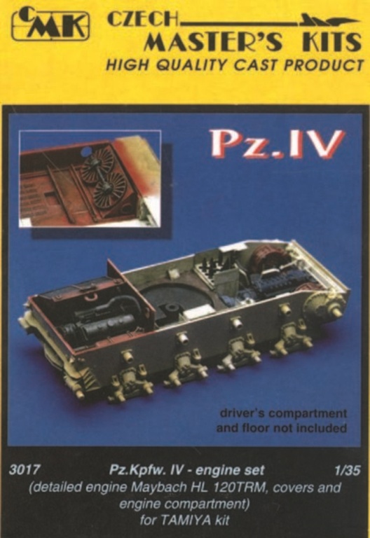 PzKpfw IV Motor Set - CMK  PzKpfw IV Motor Set
