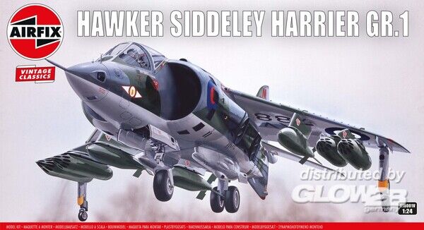 1/72 Hawker Siddeley Harrier - Airfix 1:24 Hawker Siddeley Harrier GR.1