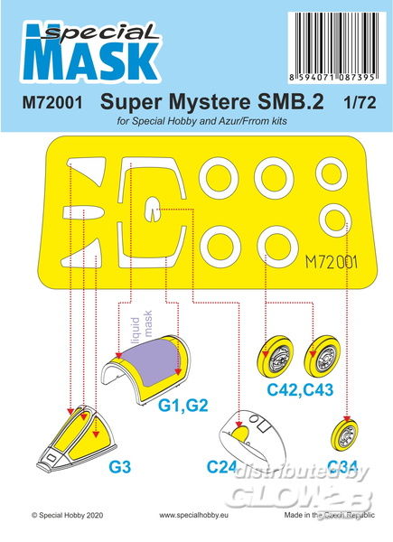 SMB-2 Super Mystere Mask - Special Hobby 1:72 SMB-2 Super Mystere Mask