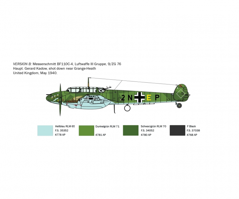 1:72 DT.BF-110 C-3/C- - C-4 Zerstörer