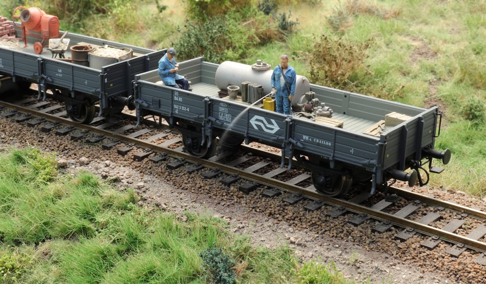 Ladung Unkrautsprühwagen - Ladung: Unkrautsprühwagen + 2 Figuren