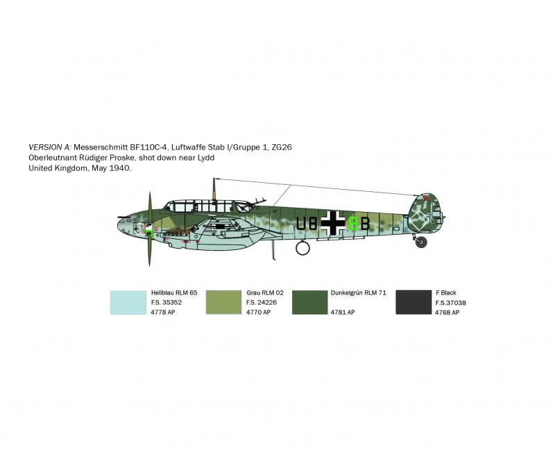 1:72 DT.BF-110 C-3/C- - C-4 Zerstörer