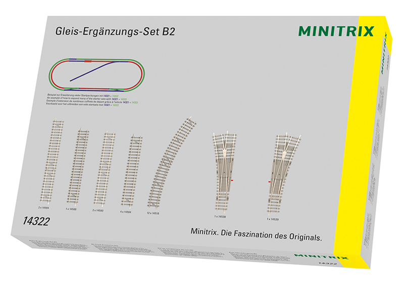 Gleis-Ergänzungspackung B2 - Gleis-Ergänzungs-Set B2