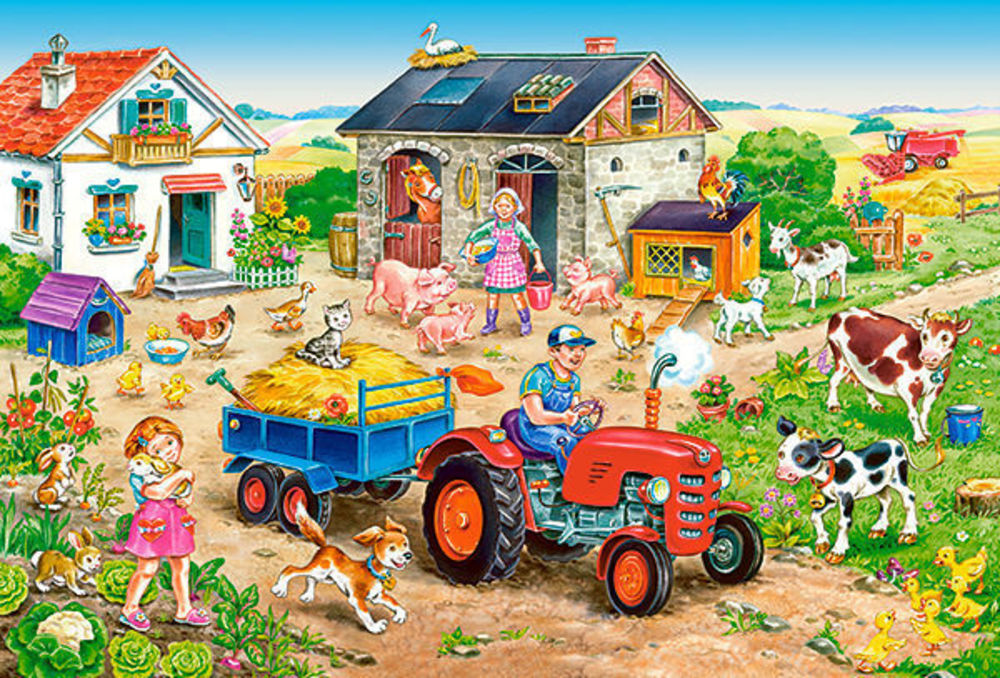 Life on the Farm, Puzzle 40 T - Castorland  Life on the Farm, Puzzle 40 Teile maxi