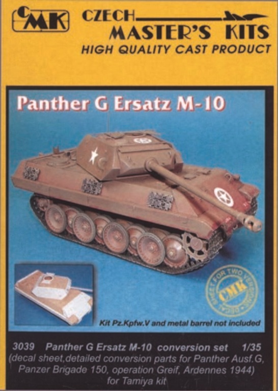 Panther G Ersatz M-10 Umbause - CMK  Panther G Ersatz M-10 Umbauset