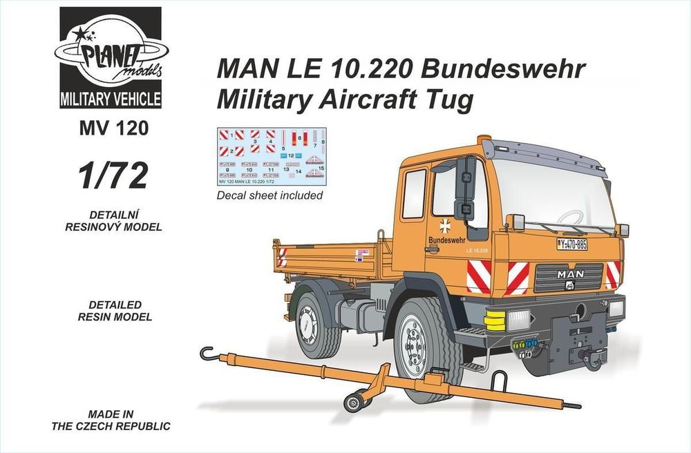 MAN LE 10.220 Bundeswehr Mili - Planet Models 1:72 MAN LE 10.220 Bundeswehr Military Aircra